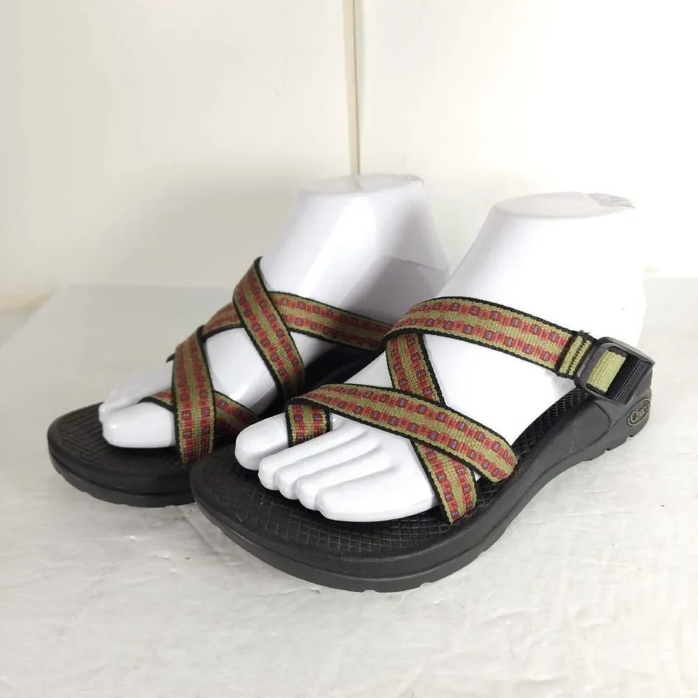 Chaco Women's Z X US 7 Multicolor Backless Toe-Loop Strappy Slide Sandals